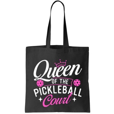 Queen Of The Pickleball Court Gift Ideas For Pickleball Fans Girl Bag