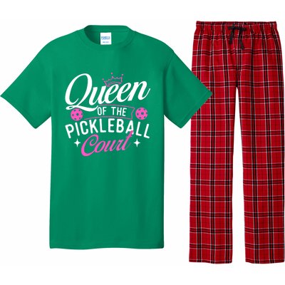 Queen Of The Pickleball Court Gift Ideas For Pickleball Fans Girl Pajama Set