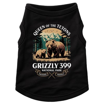 Queen Of The Tetons Grizzly 399 National Park Bear Doggie Tank