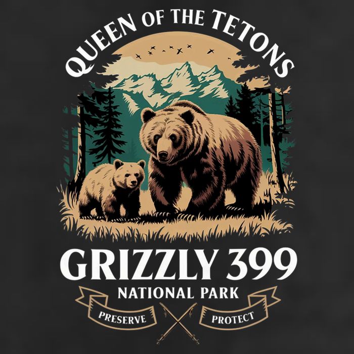 Queen Of The Tetons Grizzly 399 National Park Bear 11oz C Handle Ceramic Mug