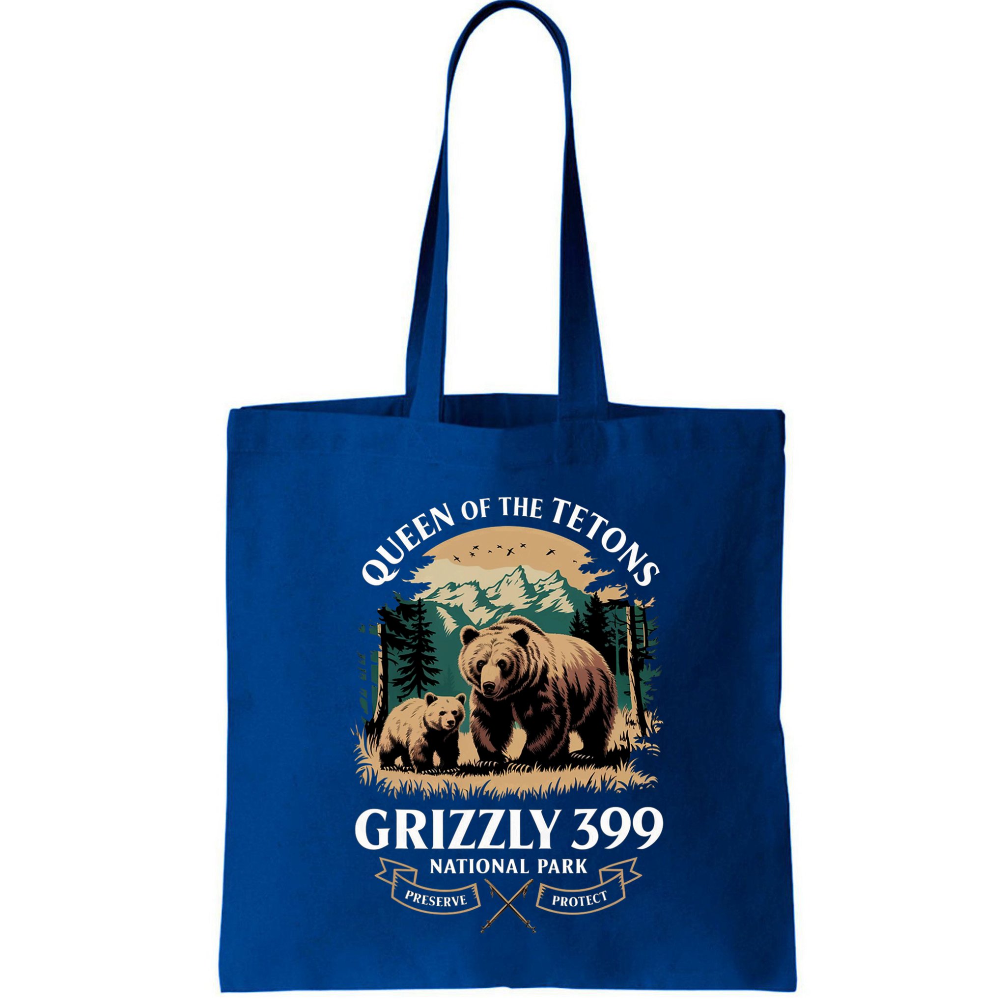 Queen Of The Tetons Grizzly 399 National Park Bear Bag