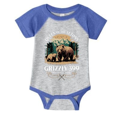 Queen Of The Tetons Grizzly 399 National Park Bear Infant Baby Jersey Bodysuit