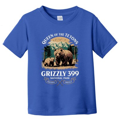 Queen Of The Tetons Grizzly 399 National Park Bear Toddler T-Shirt