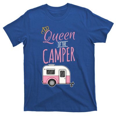 Queen Of The Camper Camping Mom Camp Outdoors Lover Funny Gift T-Shirt