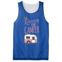 Queen Of The Camper Camping Mom Camp Outdoors Lover Funny Gift Mesh Reversible Basketball Jersey Tank