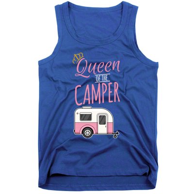 Queen Of The Camper Camping Mom Camp Outdoors Lover Funny Gift Tank Top