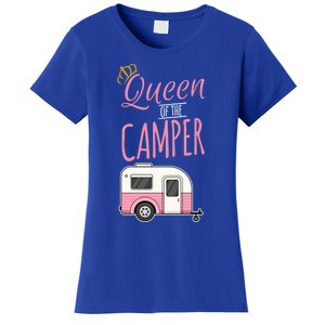 Queen Of The Camper Camping Mom Camp Outdoors Lover Funny Gift Women's T-Shirt