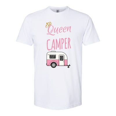 Queen Of The Camper Camping Mom Camp Outdoors Lover Funny Gift Softstyle® CVC T-Shirt