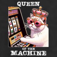 Queen Of The Slot Machine Casino Gambling Lover 7 Panel Mesh Trucker Snapback Hat