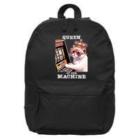 Queen Of The Slot Machine Casino Gambling Lover 16 in Basic Backpack