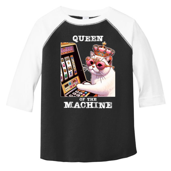 Queen Of The Slot Machine Casino Gambling Lover Toddler Fine Jersey T-Shirt