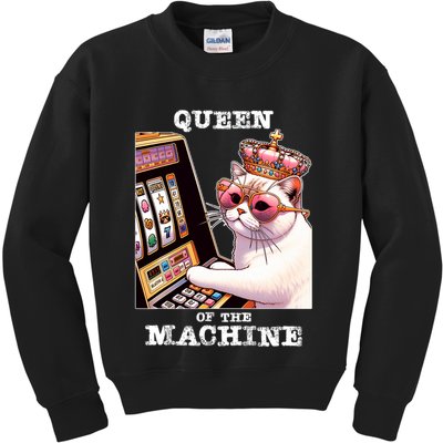 Queen Of The Slot Machine Casino Gambling Lover Kids Sweatshirt