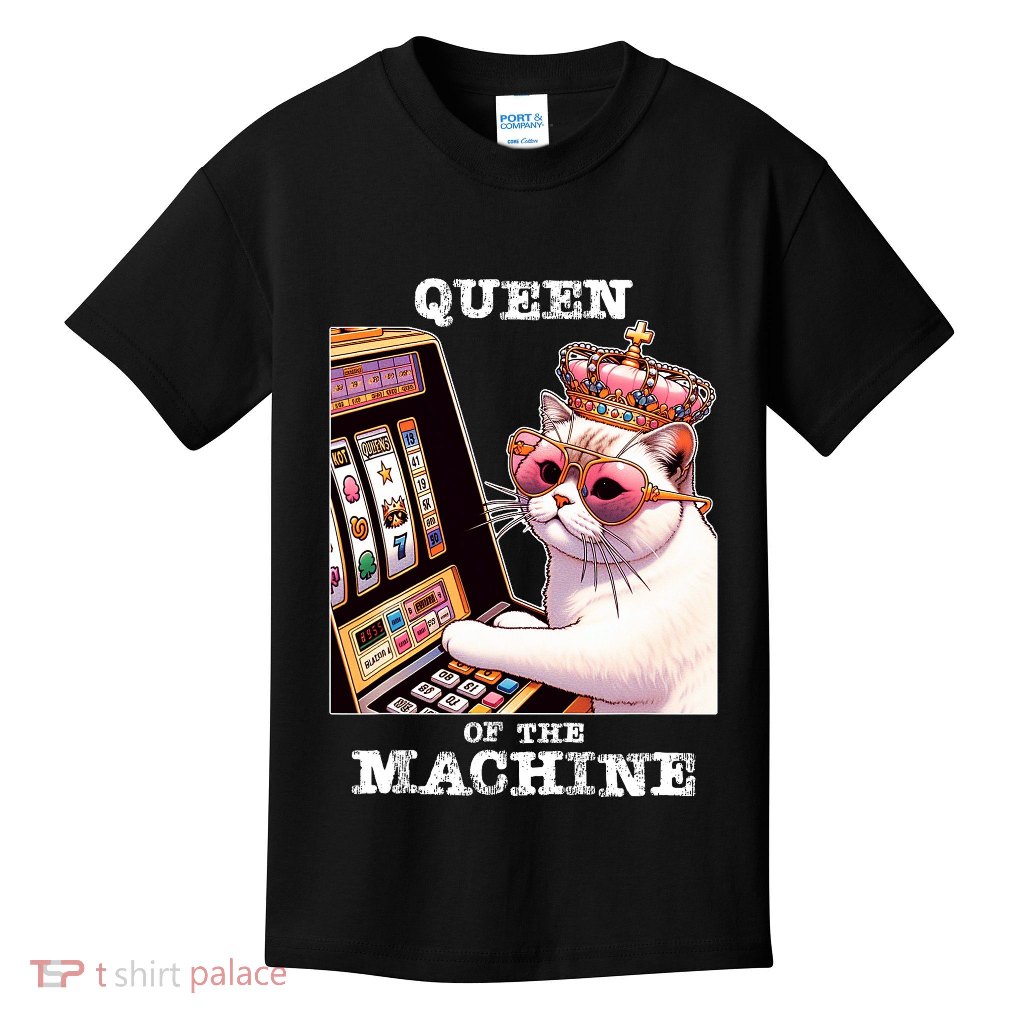 Queen Of The Slot Machine Casino Gambling Lover Kids T-Shirt