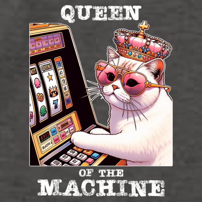 Queen Of The Slot Machine Casino Gambling Lover Vector Backpack