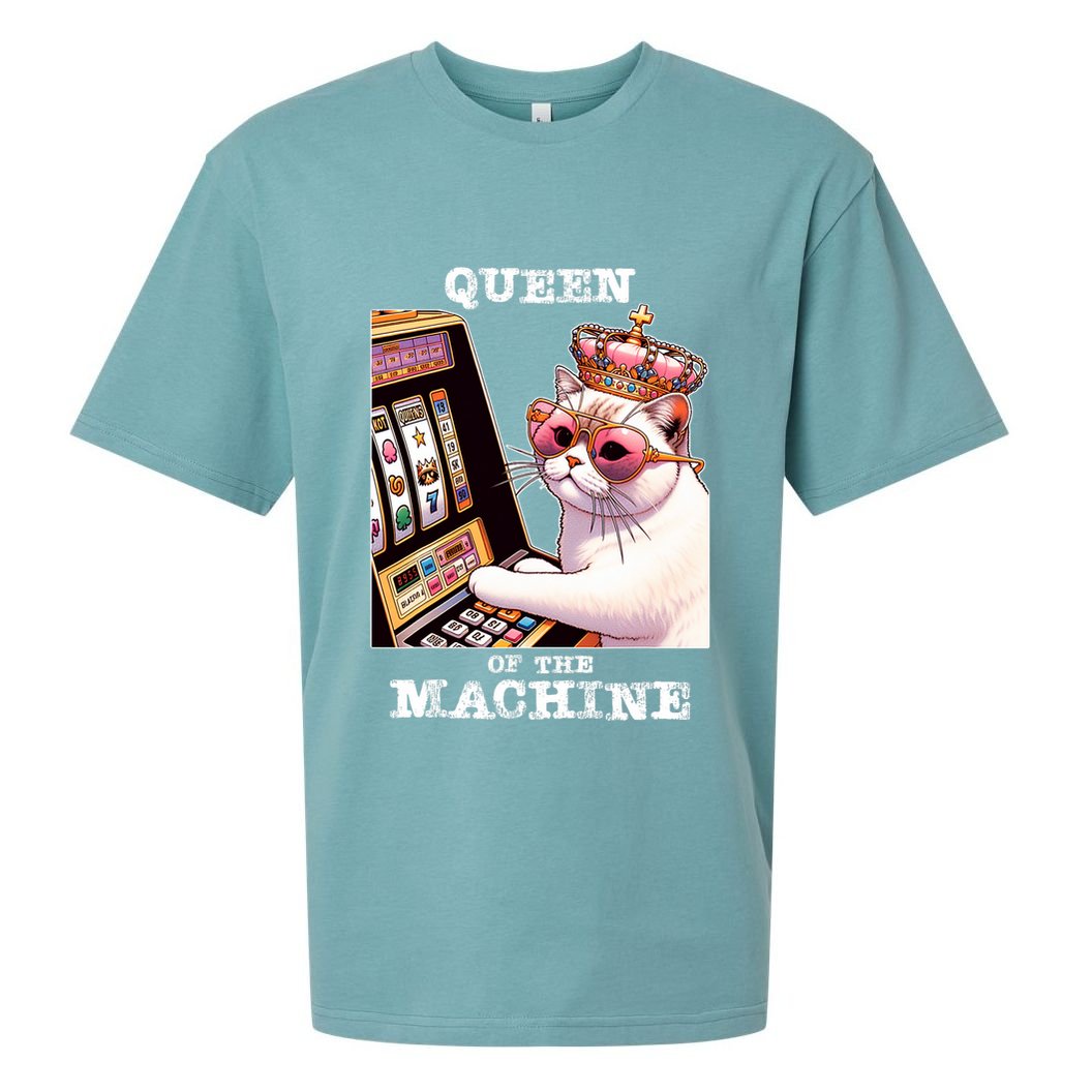 Queen Of The Slot Machine Casino Gambling Lover Sueded Cloud Jersey T-Shirt
