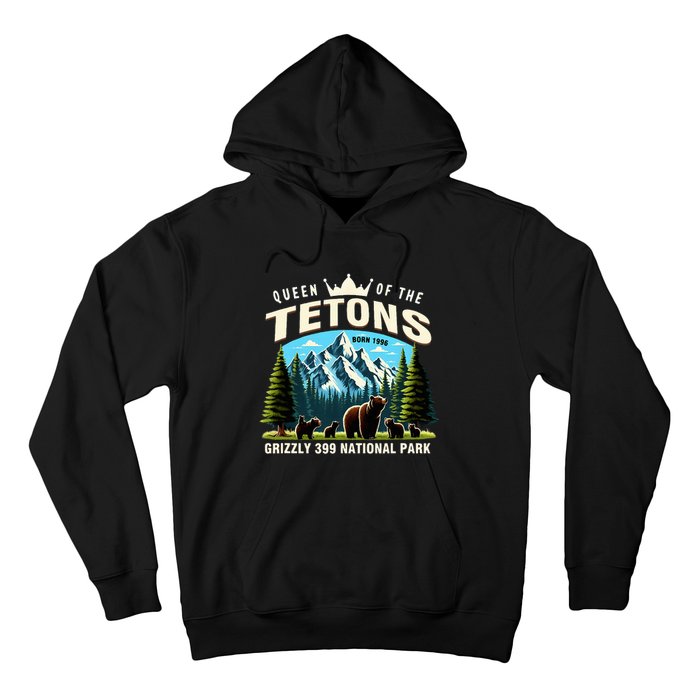 Queen Of The Tetons Grizzly 399 National Park Bear Lover Hoodie