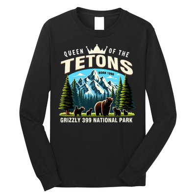 Queen Of The Tetons Grizzly 399 National Park Bear Lover Long Sleeve Shirt