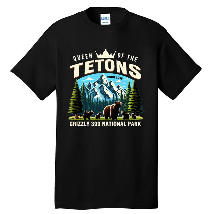 Queen Of The Tetons Grizzly 399 National Park Bear Lover Tall T-Shirt