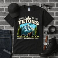 Queen Of The Tetons Grizzly 399 National Park Bear Lover Tall T-Shirt