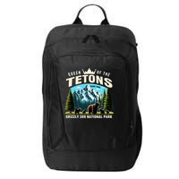Queen Of The Tetons Grizzly 399 National Park Bear Lover City Backpack