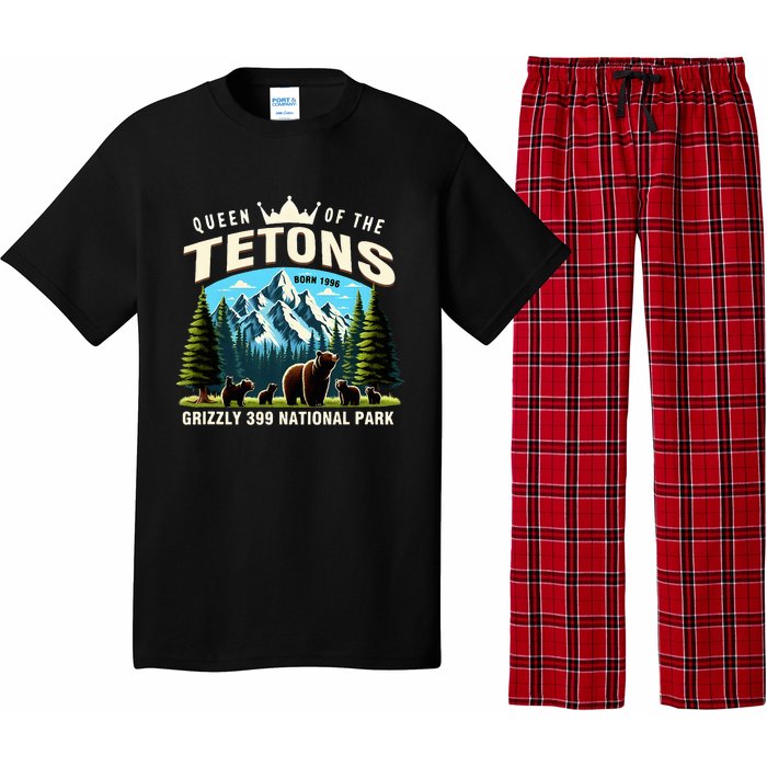 Queen Of The Tetons Grizzly 399 National Park Bear Lover Pajama Set