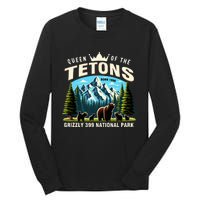 Queen Of The Tetons Grizzly 399 National Park Bear Lover Tall Long Sleeve T-Shirt