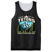 Queen Of The Tetons Grizzly 399 National Park Bear Lover Mesh Reversible Basketball Jersey Tank