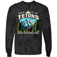 Queen Of The Tetons Grizzly 399 National Park Bear Lover Tie-Dye Long Sleeve Shirt