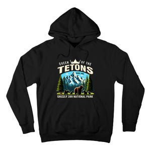 Queen Of The Tetons Grizzly 399 National Park Bear Lover Tall Hoodie