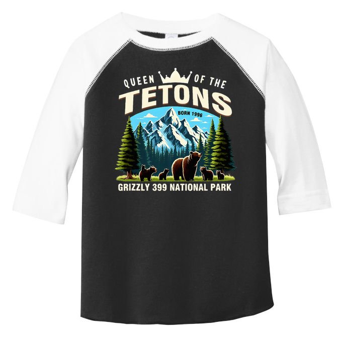 Queen Of The Tetons Grizzly 399 National Park Bear Lover Toddler Fine Jersey T-Shirt