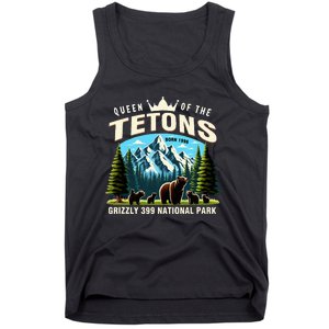 Queen Of The Tetons Grizzly 399 National Park Bear Lover Tank Top