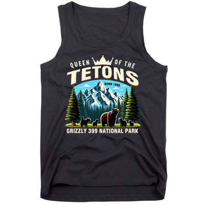Queen Of The Tetons Grizzly 399 National Park Bear Lover Tank Top