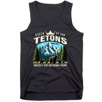 Queen Of The Tetons Grizzly 399 National Park Bear Lover Tank Top