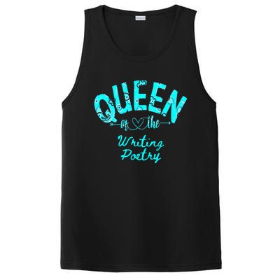 Queen Of Writing Poetry Funny Gift PosiCharge Competitor Tank