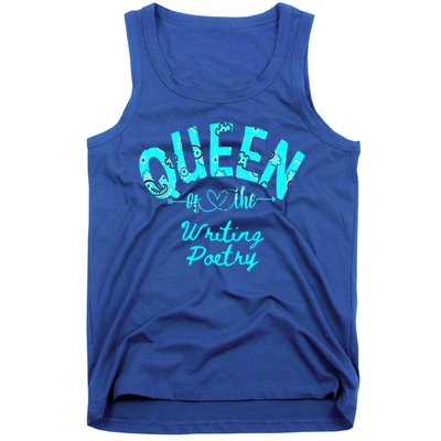 Queen Of Writing Poetry Funny Gift Tank Top