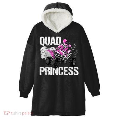 Quad Princess ATV 4 Wheeler Quad Offroad Mud MX Girls Hooded Wearable Blanket