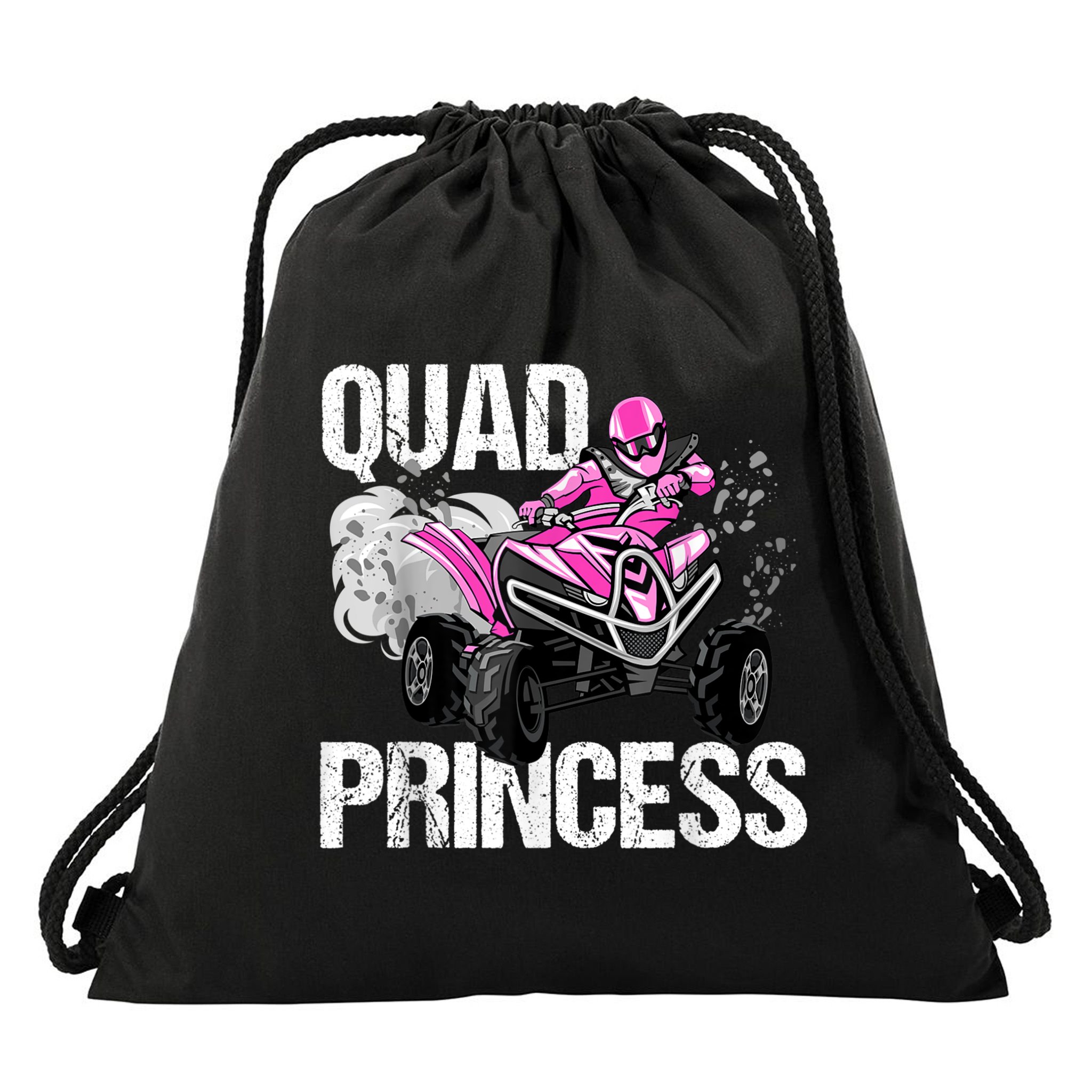 Quad Princess ATV 4 Wheeler Quad Offroad Mud MX Girls Drawstring Bag
