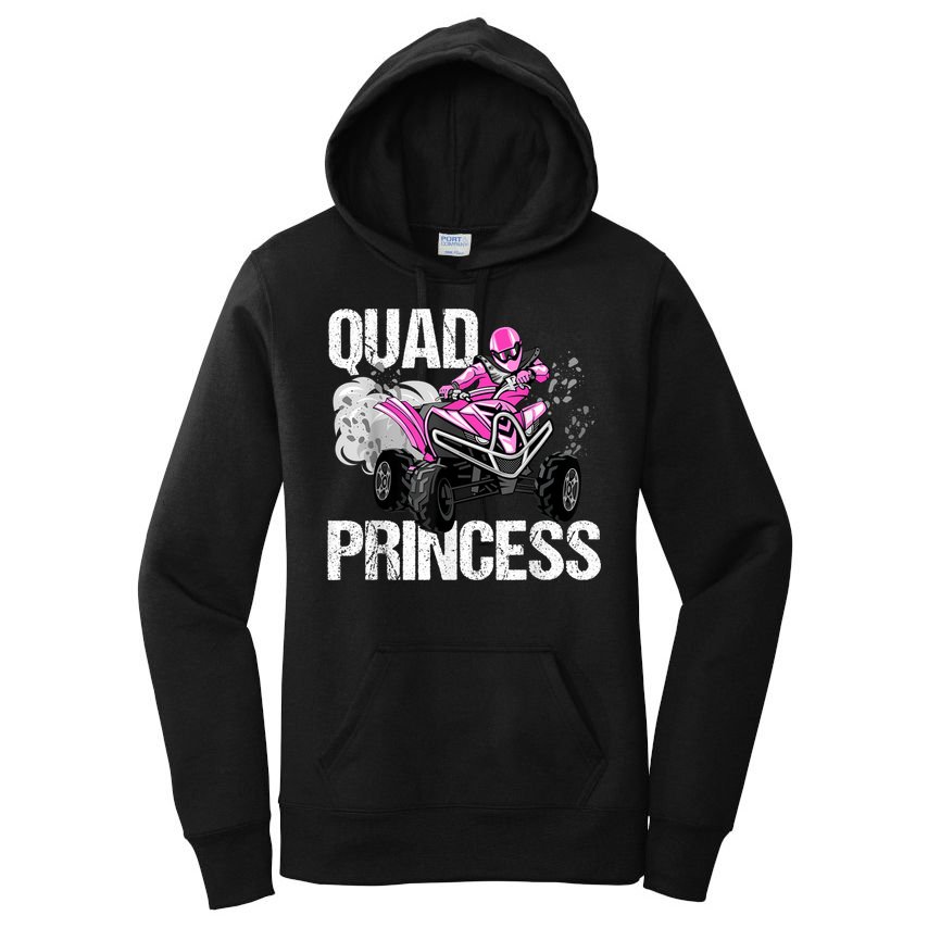 Quad Princess ATV 4 Wheeler Quad Offroad Mud MX Girls Women's Pullover Hoodie