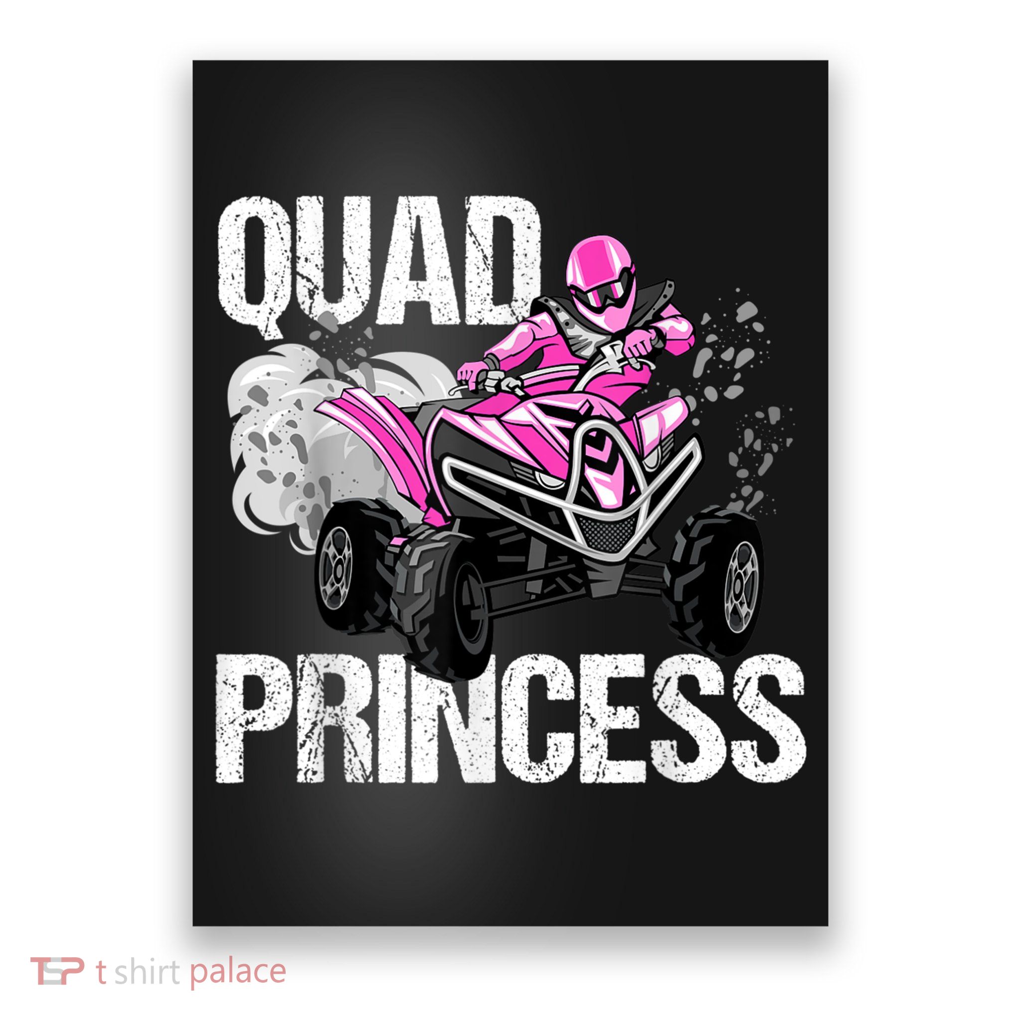 Quad Princess ATV 4 Wheeler Quad Offroad Mud MX Girls Poster