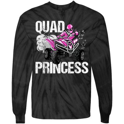 Quad Princess ATV 4 Wheeler Quad Offroad Mud MX Girls Tie-Dye Long Sleeve Shirt