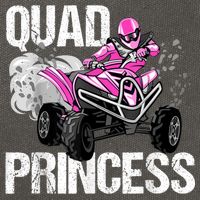 Quad Princess ATV 4 Wheeler Quad Offroad Mud MX Girls Cotton Canvas Backpack