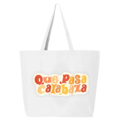 Que Pasa Calabaza Retro Groovy Pumpkin (Front & Back Design) 25L Jumbo Tote