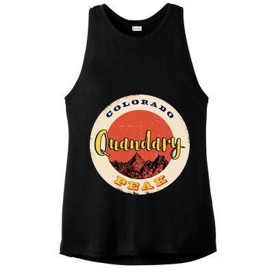 Quandary Peak Colorado Ladies PosiCharge Tri-Blend Wicking Tank