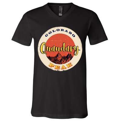 Quandary Peak Colorado V-Neck T-Shirt