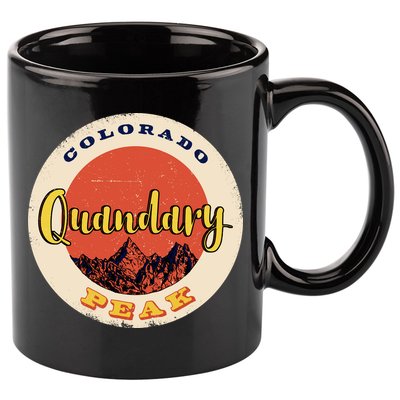 Quandary Peak Colorado 11oz C Handle Ceramic Mug