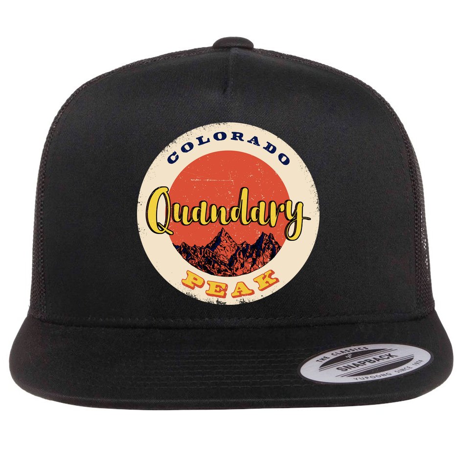 Quandary Peak Colorado Flat Bill Trucker Hat