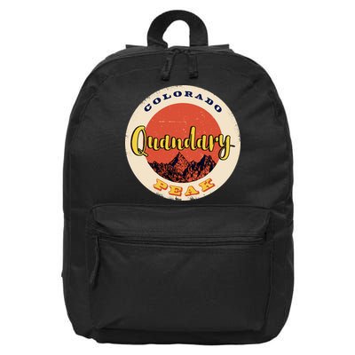 Quandary Peak Colorado 16 in Basic Backpack