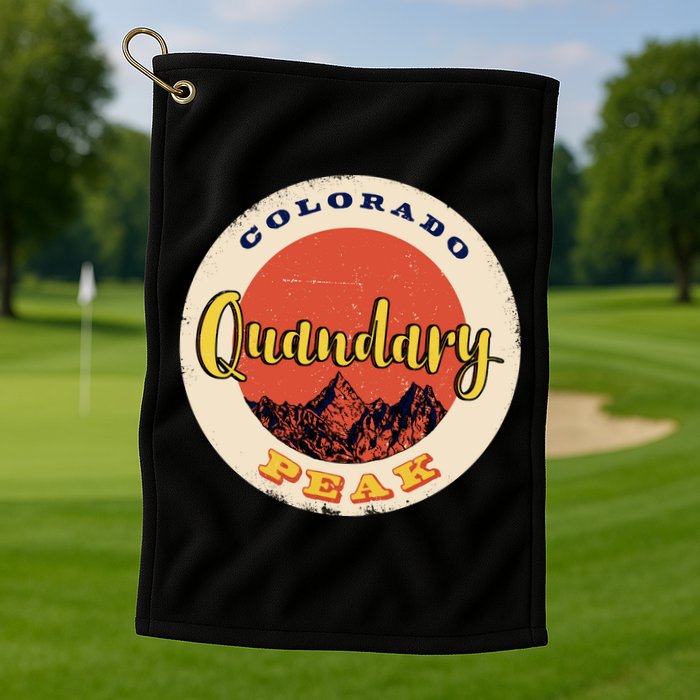 Quandary Peak Colorado Golf Towel