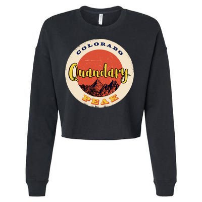 Quandary Peak Colorado Cropped Pullover Crew