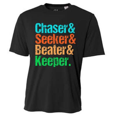 Quadball Positions Chaser Seeker Beater Keeper Cooling Performance Crew T-Shirt